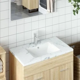 White ceramic rectangular bathroom sink 52x38.5x19.5 cm by vidaXL, Sinks - Ref: Foro24-153726, Price: 46,23 €, Discount: %