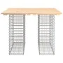Gabionen-Design-Gartenbank aus massivem Kiefernholz, 100 x 102 x 72 cm von vidaXL, Gartenbänke - Ref: Foro24-834371, Preis: 9...