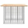 Gabionen-Design-Gartenbank aus massivem Kiefernholz, 100 x 102 x 72 cm von vidaXL, Gartenbänke - Ref: Foro24-834371, Preis: 9...