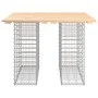 Gabionen-Design-Gartenbank aus massivem Kiefernholz, 100 x 102 x 72 cm von vidaXL, Gartenbänke - Ref: Foro24-834371, Preis: 9...