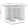 Gabion design garden bench solid pine wood 100x102x72cm by vidaXL, garden benches - Ref: Foro24-834371, Price: 98,05 €, Disco...