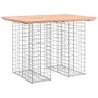 Banco de jardín diseño gaviones madera maciza pino 100x70x72 cm de vidaXL, Bancos de jardín - Ref: Foro24-834366, Precio: 78,...
