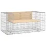 Garden bench design with gabions made of solid pine wood 143x71x65.5 cm by vidaXL, garden benches - Ref: Foro24-834377, Price...