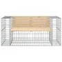 Garden bench design with gabions made of solid pine wood 143x71x65.5 cm by vidaXL, garden benches - Ref: Foro24-834377, Price...