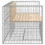 Garden bench design with gabions made of solid pine wood 143x71x65.5 cm by vidaXL, garden benches - Ref: Foro24-834377, Price...