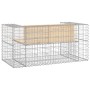 Gartenbank Design Gabione massives Kiefernholz 143x71x65,5 cm von vidaXL, Gartenbänke - Ref: Foro24-834377, Preis: 146,37 €, ...