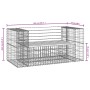 Gartenbank Design Gabione massives Kiefernholz 143x71x65,5 cm von vidaXL, Gartenbänke - Ref: Foro24-834377, Preis: 146,37 €, ...