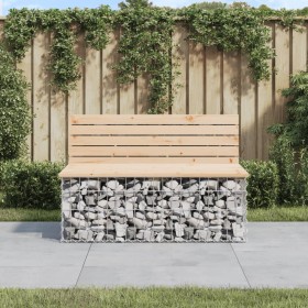 Gabion design garden bench solid pine wood 103x70x65 cm by vidaXL, garden benches - Ref: Foro24-834374, Price: 134,52 €, Disc...