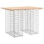 Gabionen-Design-Gartenbank aus massivem Kiefernholz, 100 x 70 x 72 cm von vidaXL, Gartenbänke - Ref: Foro24-834365, Preis: 76...