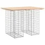 Gabionen-Design-Gartenbank aus massivem Kiefernholz, 100 x 70 x 72 cm von vidaXL, Gartenbänke - Ref: Foro24-834365, Preis: 75...