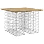 Banco jardín cesta gaviones madera pino impregnada 100x102x72cm de vidaXL, Bancos de jardín - Ref: Foro24-834370, Precio: 109...