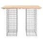 Gabionen-Design-Gartenbank aus massivem Kiefernholz, 100 x 70 x 72 cm von vidaXL, Gartenbänke - Ref: Foro24-834365, Preis: 75...