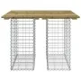 Gabion basket garden bench impregnated pine wood 100x102x72cm by vidaXL, garden benches - Ref: Foro24-834370, Price: 108,27 €...