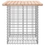 Gabionen-Design-Gartenbank aus massivem Kiefernholz, 100 x 70 x 72 cm von vidaXL, Gartenbänke - Ref: Foro24-834365, Preis: 76...