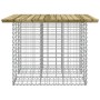 Banco jardín cesta gaviones madera pino impregnada 100x102x72cm de vidaXL, Bancos de jardín - Ref: Foro24-834370, Precio: 109...
