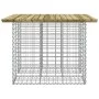 Gabion basket garden bench impregnated pine wood 100x102x72cm by vidaXL, garden benches - Ref: Foro24-834370, Price: 108,27 €...