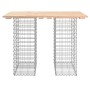 Gabionen-Design-Gartenbank aus massivem Kiefernholz, 100 x 70 x 72 cm von vidaXL, Gartenbänke - Ref: Foro24-834365, Preis: 76...