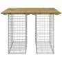 Gabion basket garden bench impregnated pine wood 100x102x72cm by vidaXL, garden benches - Ref: Foro24-834370, Price: 108,27 €...