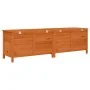 Arcón de jardín madera maciza abeto marrón 198,5x50x56,5 cm de vidaXL, Cajas de almacenaje para exteriores - Ref: Foro24-3647...