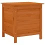 Arcón de jardín madera maciza abeto marrón 50x49x56,5 cm by vidaXL, Outdoor storage boxes - Ref: Foro24-364751, Price: 83,97 ...