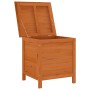Arcón de jardín madera maciza abeto marrón 50x49x56,5 cm by vidaXL, Outdoor storage boxes - Ref: Foro24-364751, Price: 80,43 ...