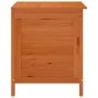 Arcón de jardín madera maciza abeto marrón 50x49x56,5 cm by vidaXL, Outdoor storage boxes - Ref: Foro24-364751, Price: 83,97 ...