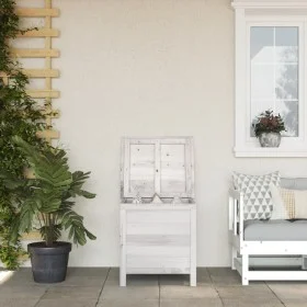 Gartentruhe aus Massivholz, Weißtanne, 50 x 49 x 56,5 cm von vidaXL, Aufbewahrungsboxen für den Außenbereich - Ref: Foro24-36...