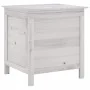 Solid wood garden chest white fir 50x49x56.5 cm by vidaXL, Outdoor storage boxes - Ref: Foro24-364749, Price: 84,77 €, Discou...