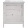 Solid wood garden chest white fir 50x49x56.5 cm by vidaXL, Outdoor storage boxes - Ref: Foro24-364749, Price: 84,77 €, Discou...