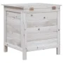 Solid wood garden chest white fir 50x49x56.5 cm by vidaXL, Outdoor storage boxes - Ref: Foro24-364749, Price: 84,77 €, Discou...