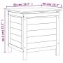 Solid wood garden chest white fir 50x49x56.5 cm by vidaXL, Outdoor storage boxes - Ref: Foro24-364749, Price: 84,77 €, Discou...