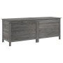 Massivholz Gartentruhe Tanne anthrazitgrau 150x50x56,5 cm von vidaXL, Aufbewahrungsboxen für den Außenbereich - Ref: Foro24-3...