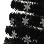 Weihnachtsbaum Schneeflocken LED Glasfaser schwarz 240 cm von vidaXL, Weihnachtsbäume - Ref: Foro24-328465, Preis: 158,47 €, ...