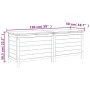 Solid spruce gray anthracite garden chest 150x50x56.5 cm by vidaXL, Outdoor storage boxes - Ref: Foro24-364758, Price: 164,69...