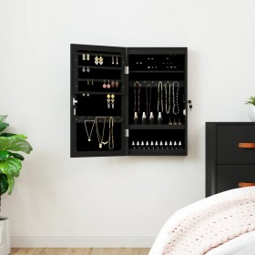 Spiegel mit Schmuckschatulle und LED-Leuchten für schwarze Wand von vidaXL, Spiegel - Ref: Foro24-353239, Preis: 70,42 €, Rab...