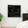Mirror with jewelry box and LED lights for black wall by vidaXL, Mirrors - Ref: Foro24-353239, Price: 69,38 €, Discount: %