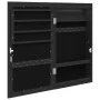 Mirror with jewelry box and LED lights for black wall by vidaXL, Mirrors - Ref: Foro24-353239, Price: 69,38 €, Discount: %