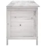 Solid wood garden chest white fir 150x50x56.5 cm by vidaXL, Outdoor storage boxes - Ref: Foro24-364757, Price: 173,24 €, Disc...