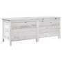 Solid wood garden chest white fir 150x50x56.5 cm by vidaXL, Outdoor storage boxes - Ref: Foro24-364757, Price: 173,24 €, Disc...