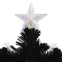 Weihnachtsbaum Schneeflocken LED Glasfaser schwarz 240 cm von vidaXL, Weihnachtsbäume - Ref: Foro24-328465, Preis: 158,47 €, ...