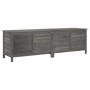 Arcón jardín madera maciza abeto gris antracita 198,5x50x56,5cm by vidaXL, Outdoor storage boxes - Ref: Foro24-364762, Price:...