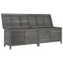Arcón jardín madera maciza abeto gris antracita 198,5x50x56,5cm by vidaXL, Outdoor storage boxes - Ref: Foro24-364762, Price:...