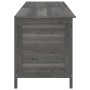 Arcón jardín madera maciza abeto gris antracita 198,5x50x56,5cm by vidaXL, Outdoor storage boxes - Ref: Foro24-364762, Price:...