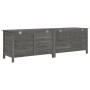 Arcón jardín madera maciza abeto gris antracita 198,5x50x56,5cm by vidaXL, Outdoor storage boxes - Ref: Foro24-364762, Price:...