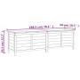Arcón jardín madera maciza abeto gris antracita 198,5x50x56,5cm by vidaXL, Outdoor storage boxes - Ref: Foro24-364762, Price:...