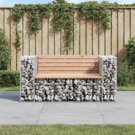 Gabion design garden bench Douglas fir wood 143x71x65.5cm by vidaXL, garden benches - Ref: Foro24-834378, Price: 157,34 €, Di...