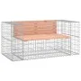 Gabion design garden bench Douglas fir wood 143x71x65.5cm by vidaXL, garden benches - Ref: Foro24-834378, Price: 157,34 €, Di...