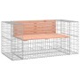 Gabionen-Design-Gartenbank aus Douglasienholz, 143 x 71 x 65,5 cm von vidaXL, Gartenbänke - Ref: Foro24-834378, Preis: 159,77...