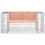 Gabion design garden bench Douglas fir wood 143x71x65.5cm by vidaXL, garden benches - Ref: Foro24-834378, Price: 157,34 €, Di...