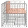 Gabion design garden bench Douglas fir wood 143x71x65.5cm by vidaXL, garden benches - Ref: Foro24-834378, Price: 157,34 €, Di...